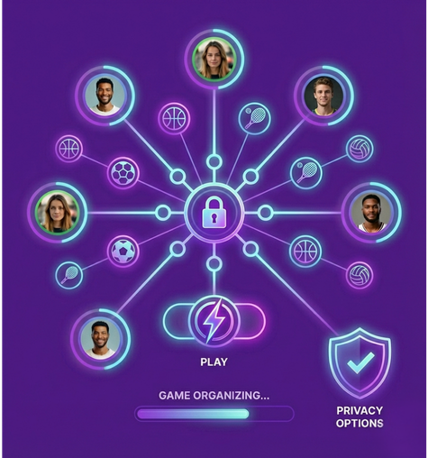 Create private communities and organize games with one click