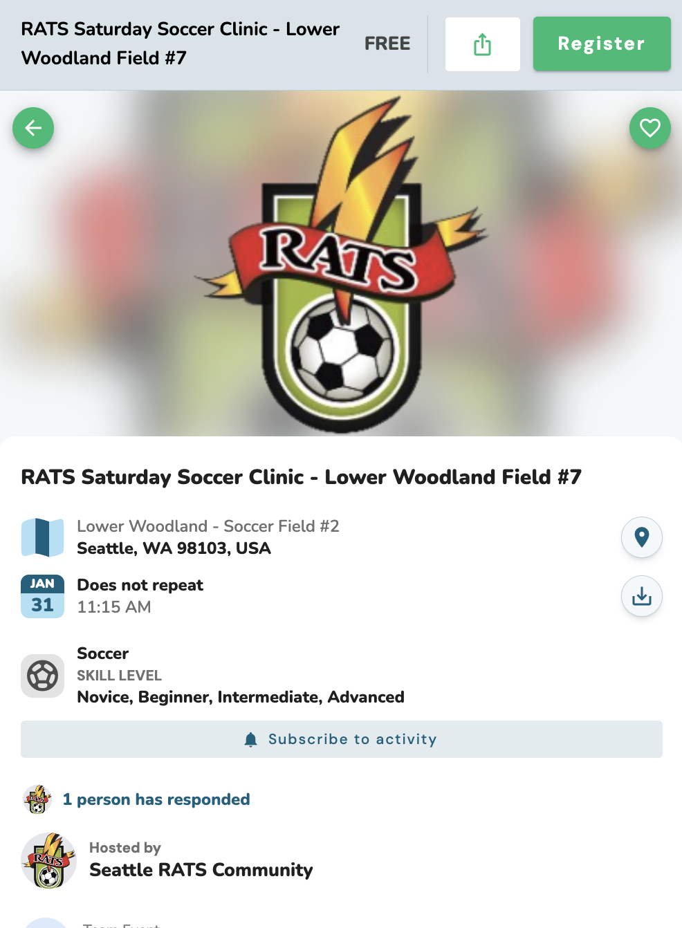 Event Landing Template